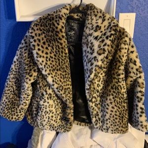 Leopard print coat